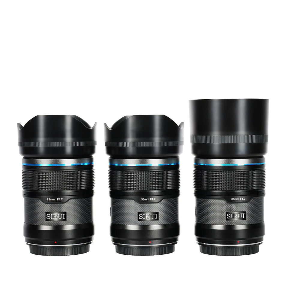 Комплект объективов Sirui Sniper 23/33/56mm F1.2 AF APS-C E-Mount Чёрный 