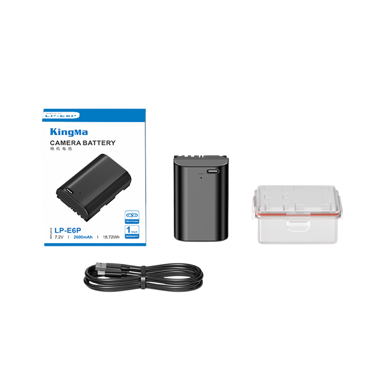 

Аккумулятор KingMa LP-E6P Type-C 2600mAh