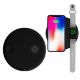 Док станция Baitu W300 Dual Wireless Charger Черная - Изображение 89339