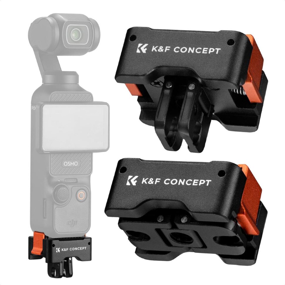 Быстросъёмное крепление K&F Concept QR Adapter для DJI Osmo Pocket 3 (2шт)