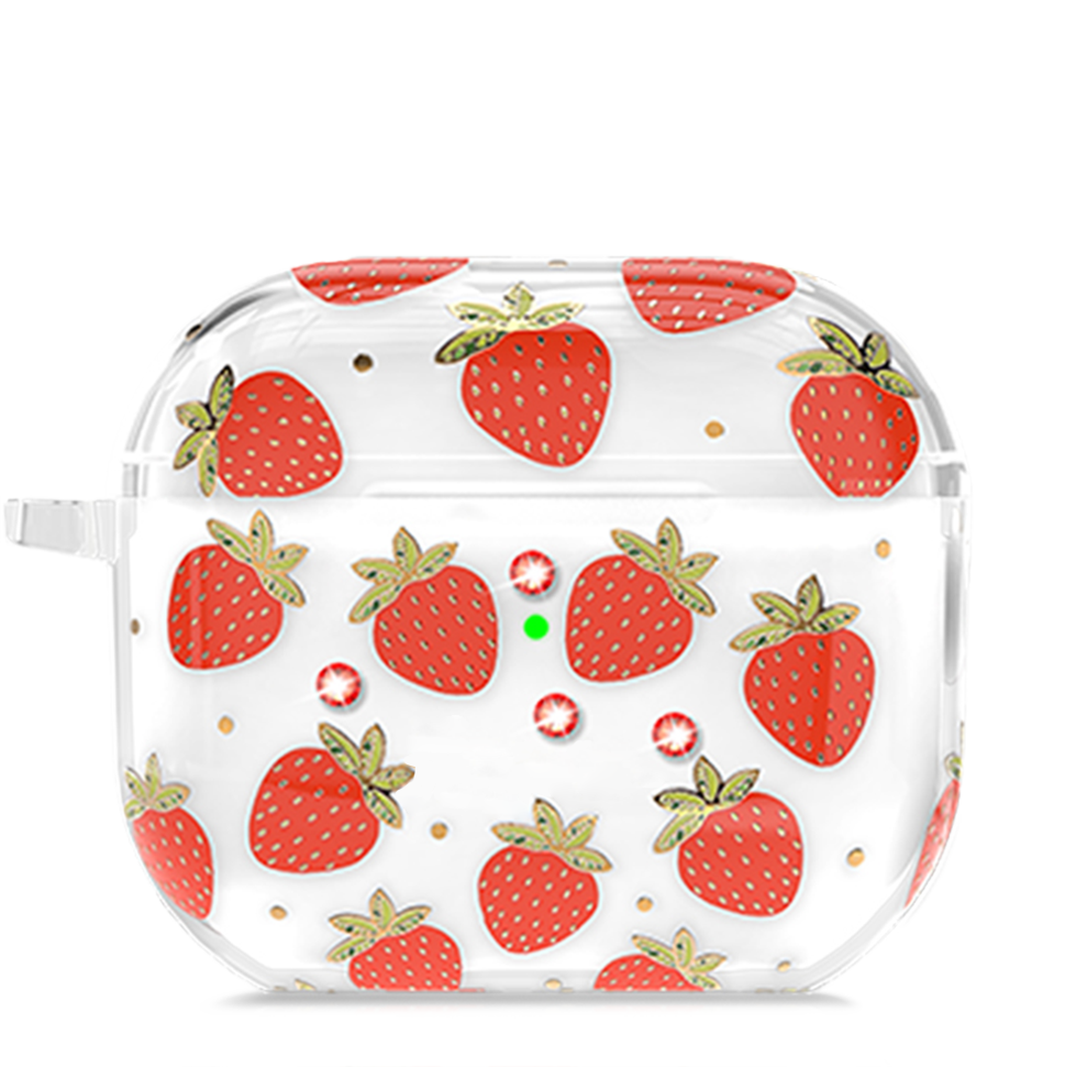 Чехол PQY Fresh для Apple Airpods 3 Strawberry 