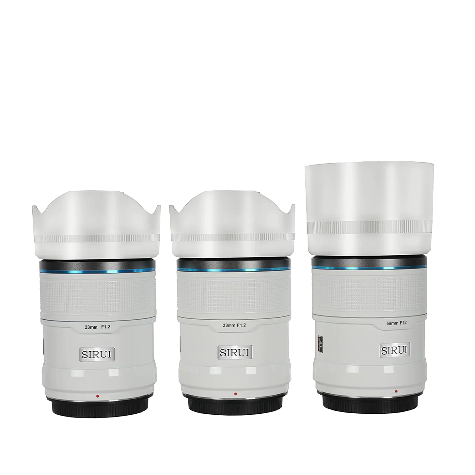 Комплект объективов Sirui Sniper 23/33/56mm F1.2 AF APS-C E-Mount Белый 