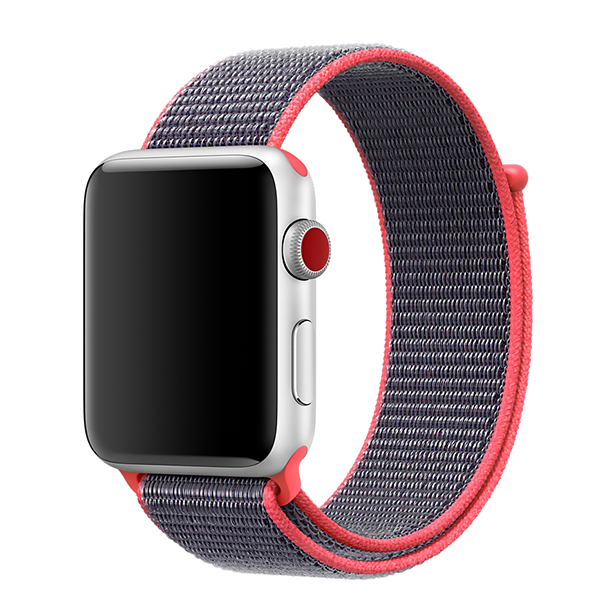 Ремешок Special case Nylon Sport для Apple Watch 38/40 мм Розово-Синий 