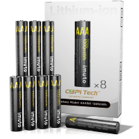 Артикул: 85897. 8 аккумуляторных батареек Imuto AAA 1300mWh