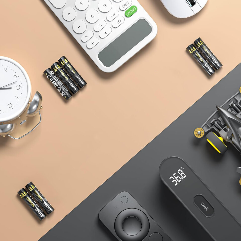 

8 аккумуляторных батареек Imuto AAA 1300mWh AAA361