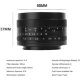 Объектив 7Artisans 50mm F1.8 X-mount Чёрный - Изображение 110434