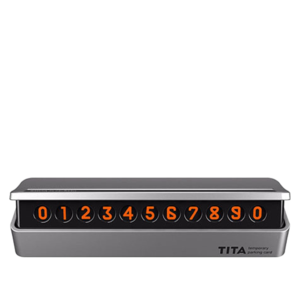 Автовизитка Bcase Tita Temporary Parking card Серебро 