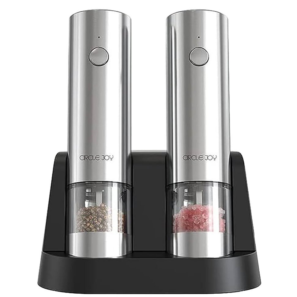Набор электрических мельниц Circle Joy Fellow Electric Grinder Set Серебро (2 шт) 