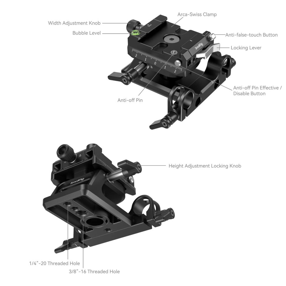 

Базовая площадка с быстросъёмным креплением SmallRig 4233 Plate Kit