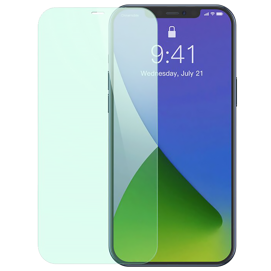 Стекло Baseus 0.3мм Eye Protection Full Coverage для iPhone 12/12 Pro (2шт) 