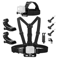 Артикул: 85698. Комплект креплений K&F Concept Accessories Set для POV съёмки на экшн-камеру и смартфон