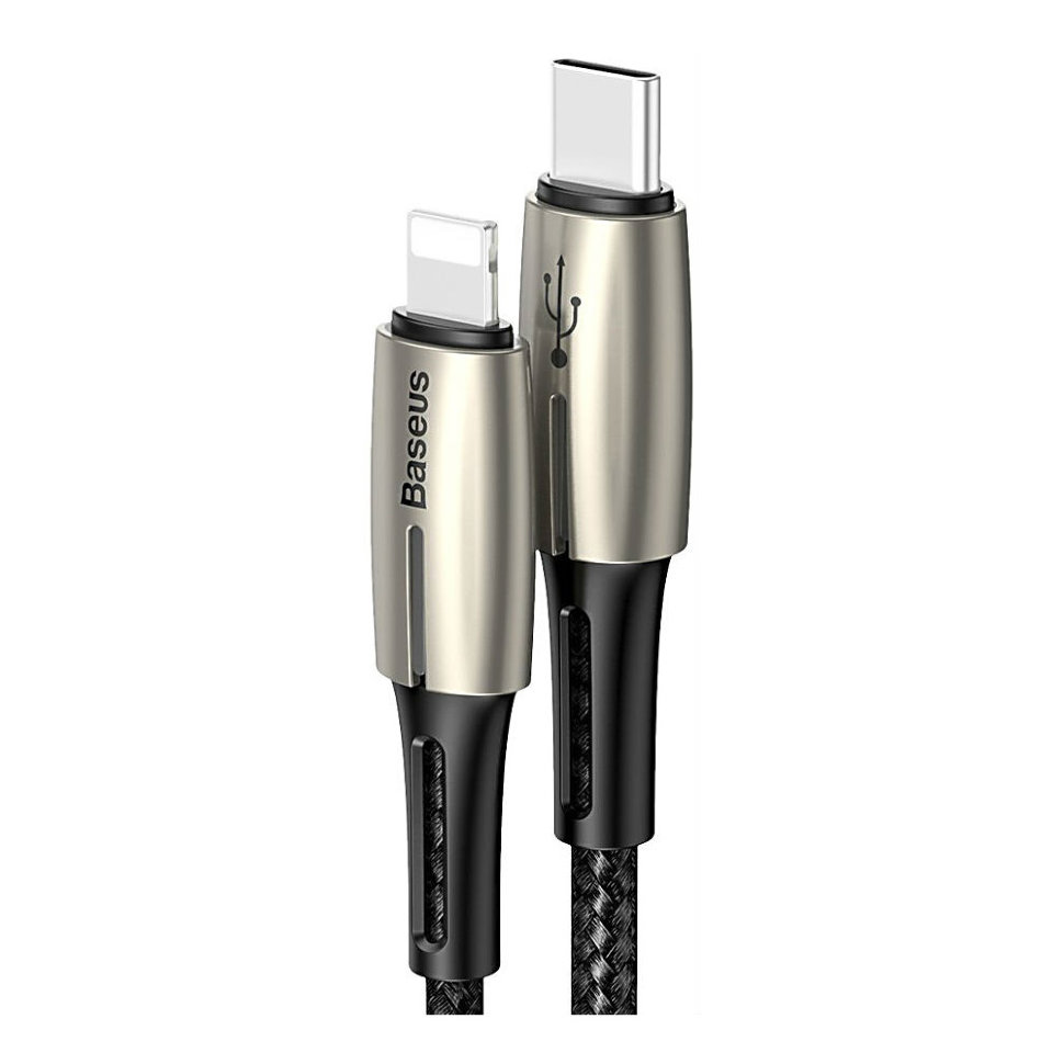 

Кабель Baseus Waterdrop Type-C - Lightning PD 18W 1.3м Чёрный CATLRD-01