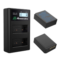 Артикул: 18498. 2 аккумулятора NP-W126 + зарядное устройство Powerextra FJ-NPW126LCD-B