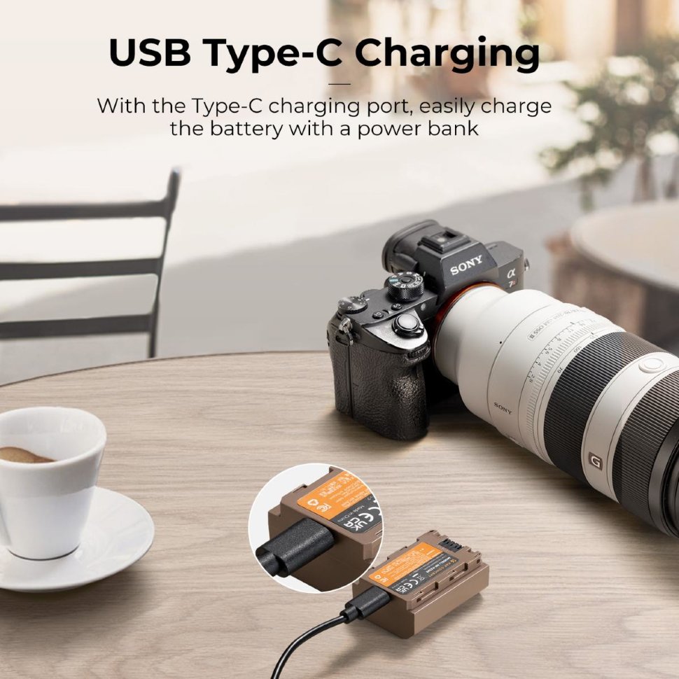 

Комплект аккумуляторов K&F Concept NP-FZ100 Type-C (2шт) KF28.0023S1