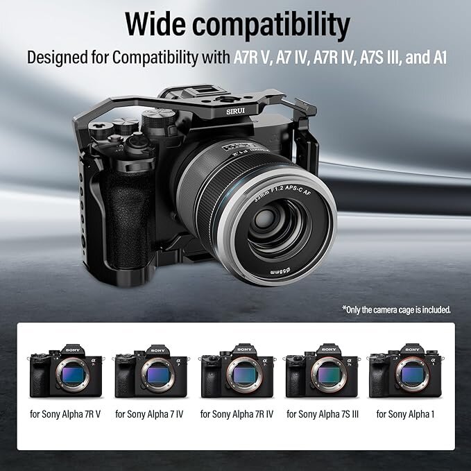 

Клетка Sirui AM для Sony A7R V/A7 IV/A7S III/A1/A7R IV AM-A7-CT
