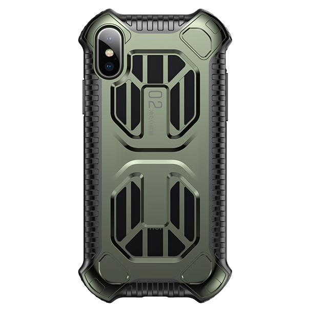 Чехол Baseus Cold front cooling Case для iPhone Xs Зеленый 
