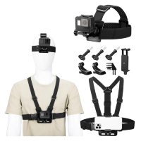 Артикул: 85699. Комплект креплений K&F Concept Action Camera strap для POV съёмки на экшн-камеру и смартфон