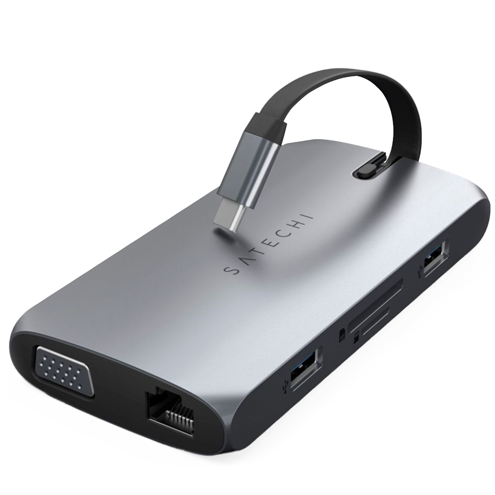 Хаб Satechi Type-C On-the-Go Multiport Adapter Серый 