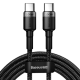 Кабель Baseus Cafule Type-C PD2.0 100Вт 2м Чёрный - Изображение 111968