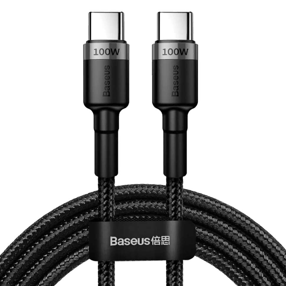 Кабель Baseus Cafule Type-C PD2.0 100Вт 2м Чёрный 
