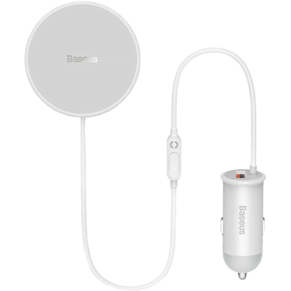 Беспроводная зарядка для авто Baseus CW01 Magnetic 40W Белая 